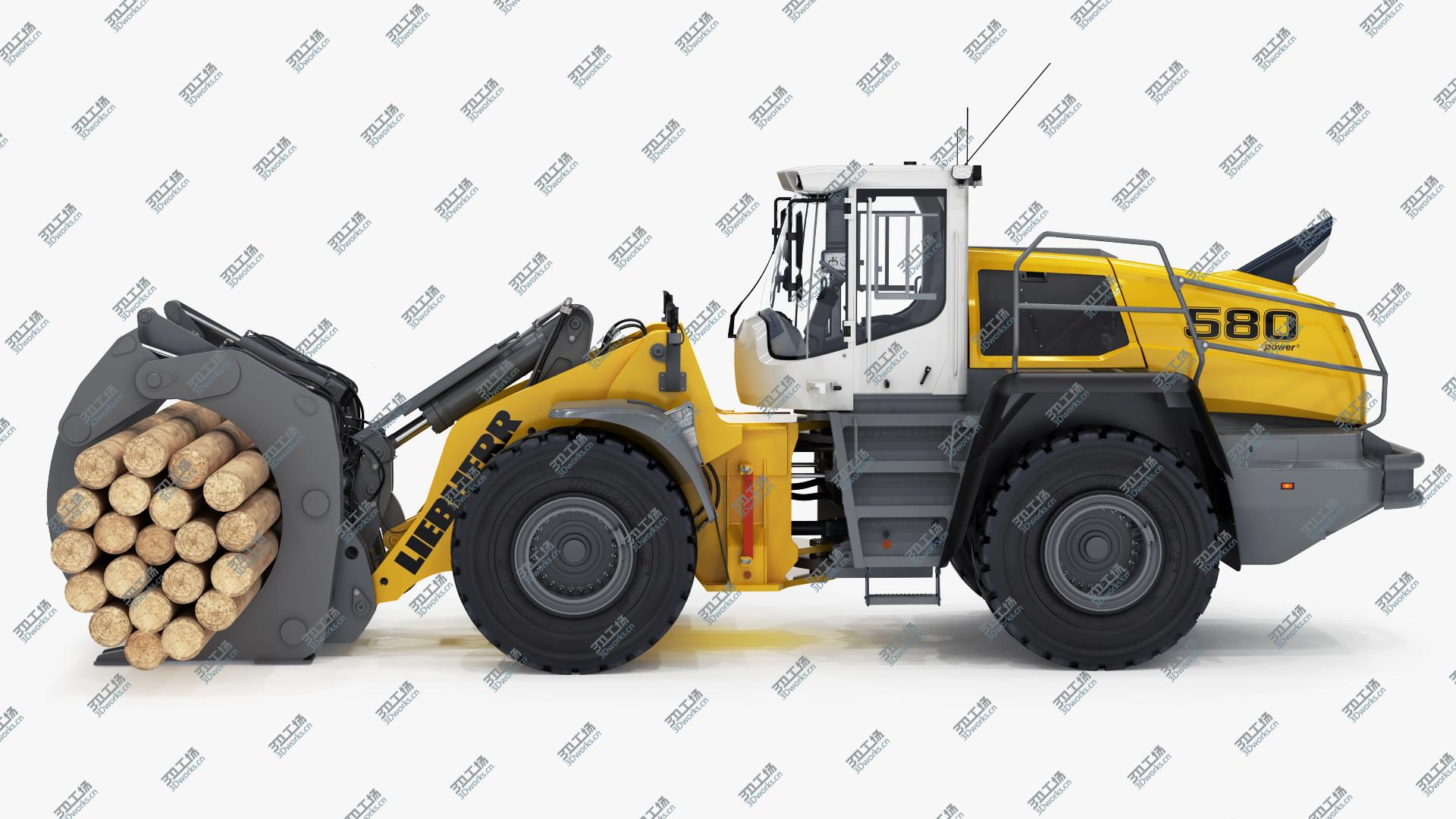 images/goods_img/2021040164/3D Liebherr L580 XPower with Log Grapple model/4.jpg